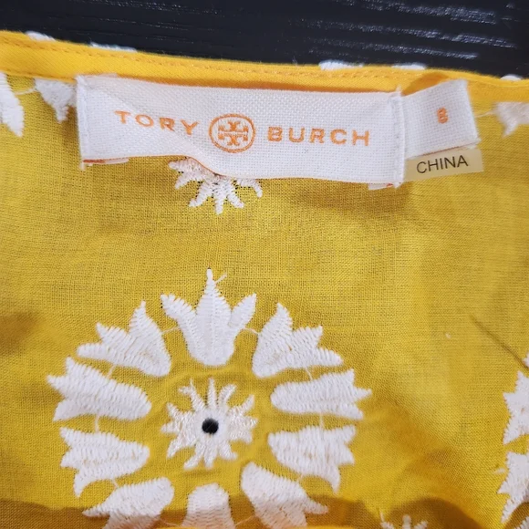 Yellow Floral Lace Dress - Picture 4 of 11